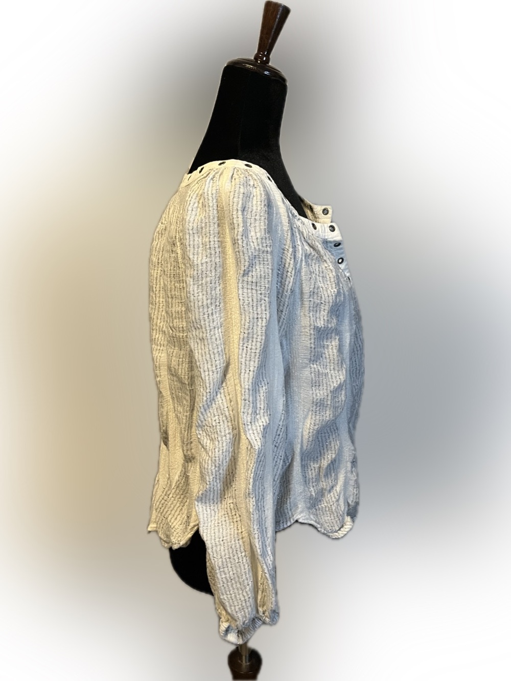 Free People Against All Odds Gauzy Boho Blouse size XS - Picture 4 of 13
